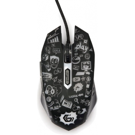 GEMBIRD MUS-6B-GRAFIX-01 6-button optical LED mouse black