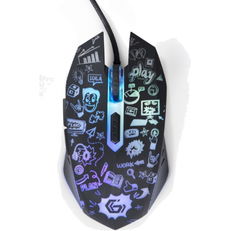 GEMBIRD MUS-6B-GRAFIX-01 6-button optical LED mouse black