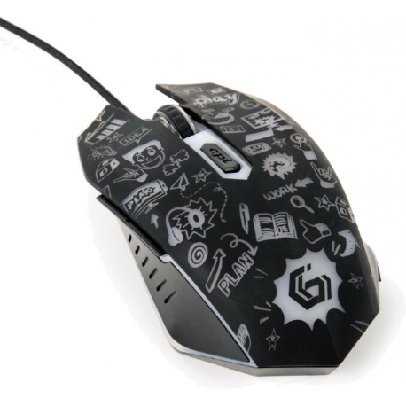GEMBIRD MUS-6B-GRAFIX-01 6-button optical LED mouse black