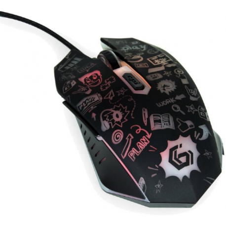 GEMBIRD MUS-6B-GRAFIX-01 6-button optical LED mouse black