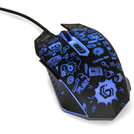 GEMBIRD MUS-6B-GRAFIX-01 6-button optical LED mouse black