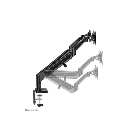 Neomounts by Newstar DS70-810BL2 - Mounting kit (desk mount) - for 2 LCD displays (full-motion adjustable dual arm) - black - screen size: 17"-32" - clamp mountable, grommet - 9