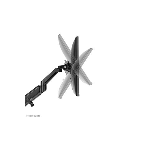 Neomounts by Newstar DS70-810BL2 - Mounting kit (desk mount) - for 2 LCD displays (full-motion adjustable dual arm) - black - screen size: 17"-32" - clamp mountable, grommet - 10