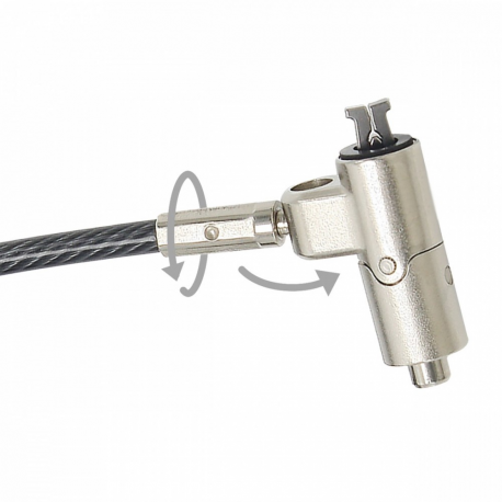 DICOTA - Security cable lock - ultra slim - silver - 2 m - 3