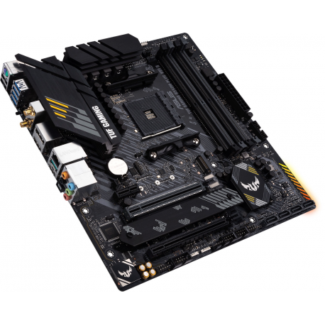 ASUS TUF GAMING B550M-PLUS WIFI II - Motherboard - micro ATX - Socket AM4 - AMD B550 Chipset - USB-C Gen2, USB 3.2 Gen 1, USB 3.2 Gen 2 - 2.5 Gigabit LAN, Wi-Fi 6, Bluetooth - onboard graphics (CPU required) - HD Audio (8-channel) - 3