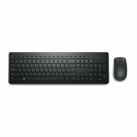 Dell Wireless Keyboard and Mouse KM3322W - Keyboard and mouse set - wireless - 2.4 GHz - QWERTY - US International - black - 0