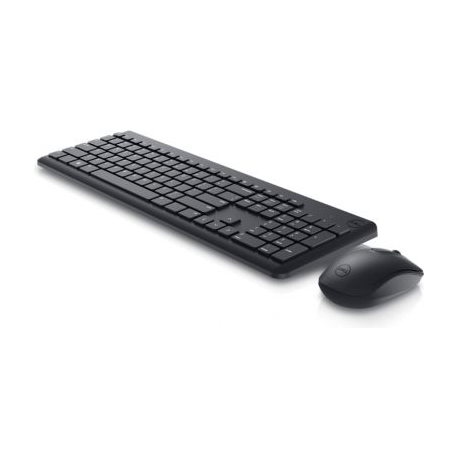 Dell Wireless Keyboard and Mouse KM3322W - Keyboard and mouse set - wireless - 2.4 GHz - QWERTY - US International - black - 1