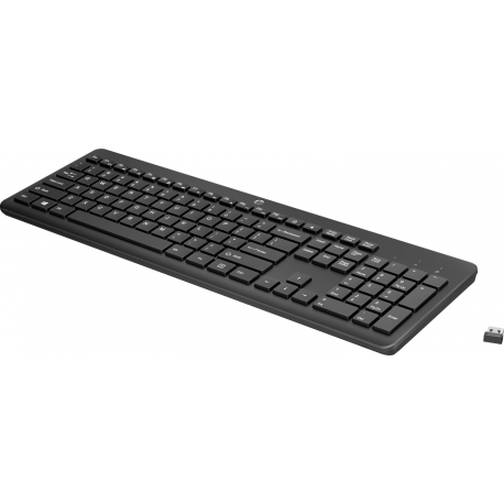 HP 230 - Keyboard - wireless - 2.4 GHz - QWERTY - English - black - for Victus by HP 16; HP 14, 15, 17; Chromebase 22; ENVY 17; ENVY x360; Pavilion 14, 15, 24, 27 - 1