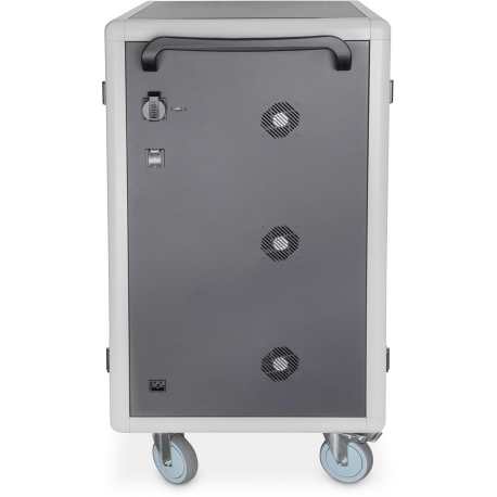 DIGITUS DN-45002 - Cart (charge only) - for 30 tablets / notebooks - lockable - steel - black, RAL 9005 - screen size: up to 15.6" - output: 5 V - 2