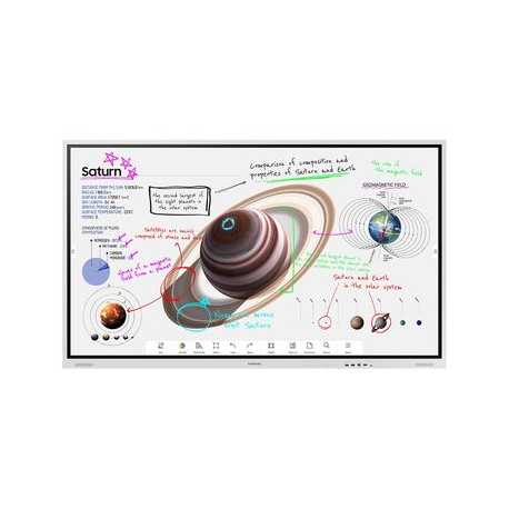 SAMSUNG WM85B Flip 4 85inch Touch Infrared UHD 3840x2160 16:9 300nit without glass 220nit with glass 16/7 3years