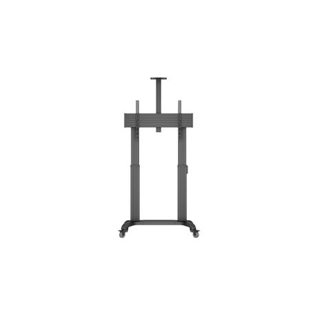 Multibrackets M Motorized Public Floorstand Dual Pillar 180 HD - Cart - motorised - for flat panel /video conference camera - aluminium - black - screen size: 75"-110" - 1