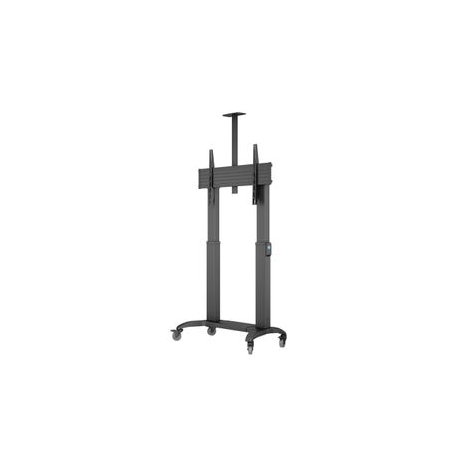 Multibrackets M Motorized Public Floorstand Dual Pillar 180 HD - Cart - motorised - for flat panel /video conference camera - aluminium - black - screen size: 75"-110" - 2