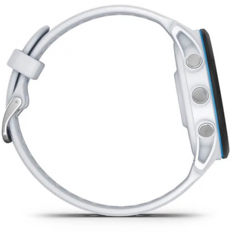 Garmin Forerunner 255 Music - 46 mm - sport watch with strap - silicone - wrist size: 130-205 mm - display 1.3" - 4 GB - Bluetooth, Wi-Fi, ANT+ - 49 g - black, whitestone - 3