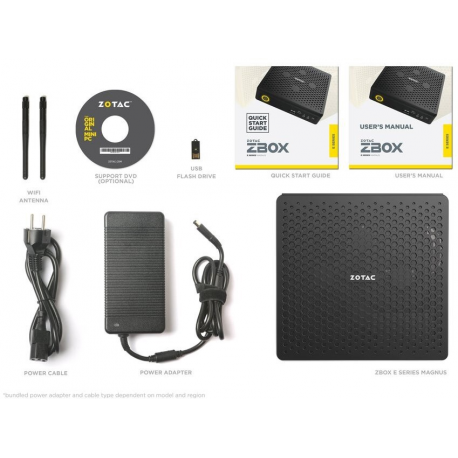 ZOTAC ZBOX EN072080S-BE Barebone Intel Core i7-10750H NVIDIA RTX2080 SUPER 2xDDR4 SODIMM slots M2 SSD slot 2.5inch WIFI