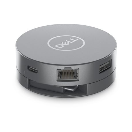 Dell 6-in-1 USB-C Multiport Adapter DA305 0.12 m, Grey, USB Type-C