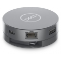 Dell 6-in-1 Multiport Adapter DA305 - Docking station - USB-C - HDMI, DP, USB-C - GigE - for Alienware x14 R1; Inspiron 14 54XX, 14 7420; Latitude 5421; Vostro 5620; XPS 15 95XX