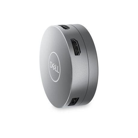 Dell 6-in-1 USB-C Multiport Adapter DA305 0.12 m, Grey, USB Type-C