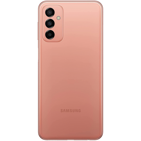 Samsung Galaxy M23 5G - 5G smartphone - dual-SIM - RAM 4 GB  /  128 GB - microSD slot - LCD display - 6.6" - 2408 x 1080 pixels (120 Hz) - 3x rear cameras 50 MP, 8 MP, 2 MP - front camera 8 MP - copper orange - 4