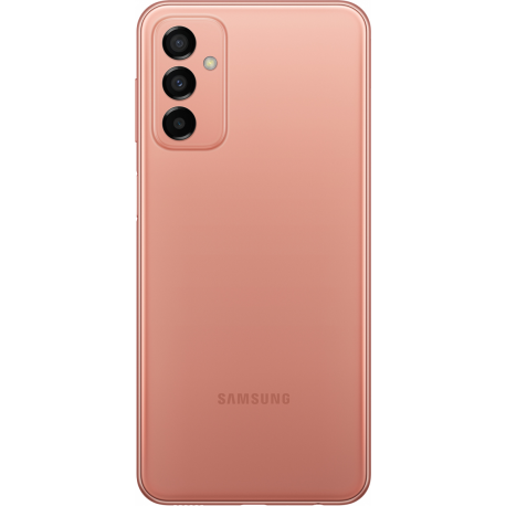 Samsung Galaxy M23 5G - 5G smartphone - dual-SIM - RAM 4 GB  /  128 GB - microSD slot - LCD display - 6.6" - 2408 x 1080 pixels (120 Hz) - 3x rear cameras 50 MP, 8 MP, 2 MP - front camera 8 MP - copper orange - 11