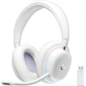 Logitech G G735 - Headset - full size - Bluetooth / LIGHTSPEED - wireless - 3.5 mm jack - white mist