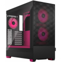 Fractal Design Pop Air RGB - Tower - ATX - windowed side panel (tempered glass) - no power supply (ATX) - magenta, clear, tinted - USB / Audio - for Fractal Design Model D, Type D