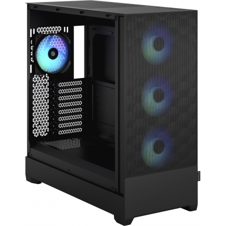 Fractal Design Pop XL Air RGB - Tower - extended ATX - no power supply (ATX) - black TG clear tint - USB / Audio - 1