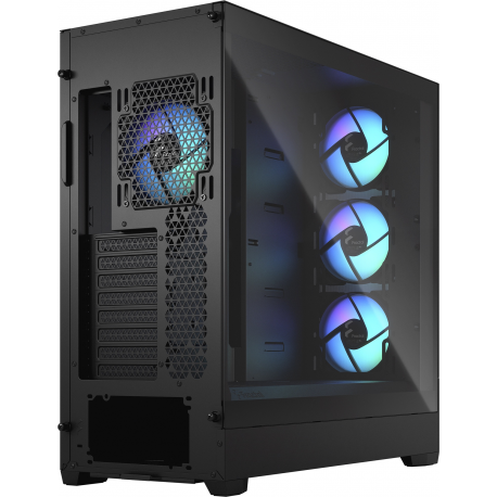 Fractal Design Pop XL Air RGB - Tower - extended ATX - no power supply (ATX) - black TG clear tint - USB / Audio - 4