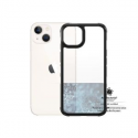 PanzerGlass SilverBullet - Black Edition - back cover for mobile phone - rugged - polycarbonate, polymethyl methacrylate (PMMA), 100% recycled thermoplastic polyurethane (TPU) - black frame, clear back - for Apple iPhone 13