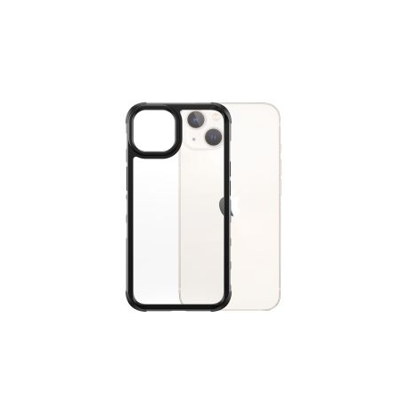 PanzerGlass SilverBullet - Black Edition - back cover for mobile phone - rugged - polycarbonate, polymethyl methacrylate (PMMA), 100% recycled thermoplastic polyurethane (TPU) - black frame, clear back - for Apple iPhone 13 - 6