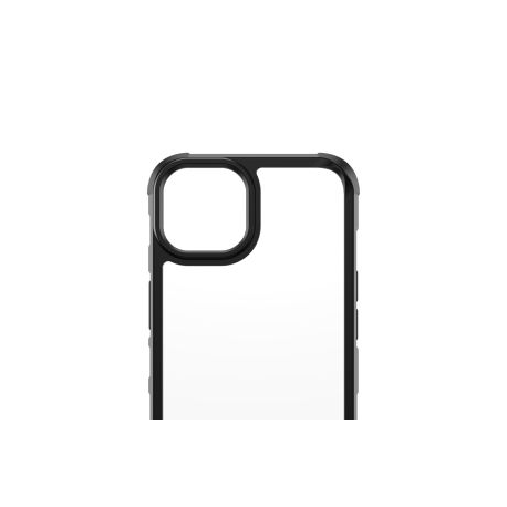 PanzerGlass SilverBullet - Black Edition - back cover for mobile phone - rugged - polycarbonate, polymethyl methacrylate (PMMA), 100% recycled thermoplastic polyurethane (TPU) - black frame, clear back - for Apple iPhone 13 - 7