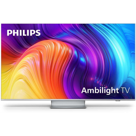 Philips 4K UHD LED Android TV with Ambilight 65PUS8807/12 65" (164 cm), Smart TV, Android, 4K UHD LED, 3840 x 2160, Wi-Fi, Silve