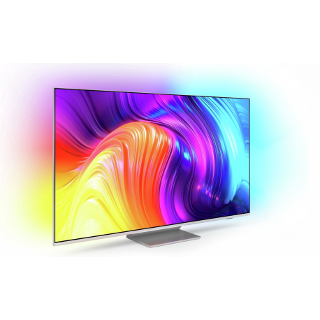 Philips 4K UHD LED Android TV with Ambilight 65PUS8807/12 65" (164 cm), Smart TV, Android, 4K UHD LED, 3840 x 2160, Wi-Fi, Silve