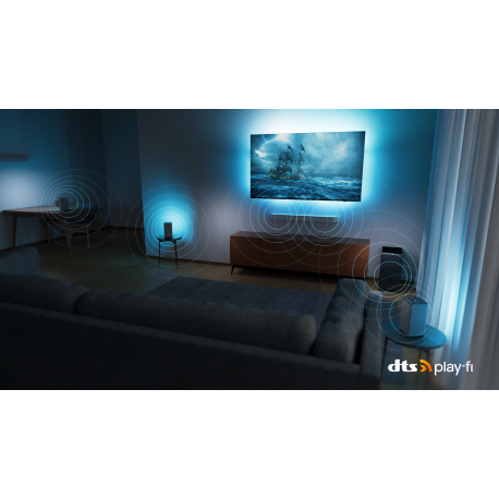 Philips 4K UHD LED Android TV with Ambilight 65PUS8807/12 65" (164 cm), Smart TV, Android, 4K UHD LED, 3840 x 2160, Wi-Fi, Silve
