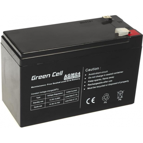 Green Cell - UPS battery - 1 x Sealed Lead Acid (SLA) 7 Ah - black - 3
