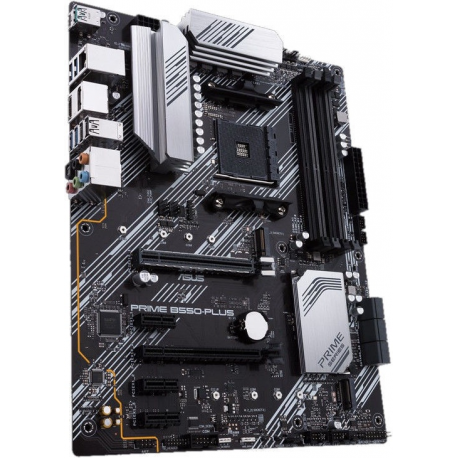 ASUS PRIME B550-PLUS - Motherboard - ATX - Socket AM4 - AMD B550 Chipset - USB-C Gen2, USB 3.2 Gen 1, USB 3.2 Gen 2 - Gigabit LAN - onboard graphics (CPU required) - HD Audio (8-channel) - 1