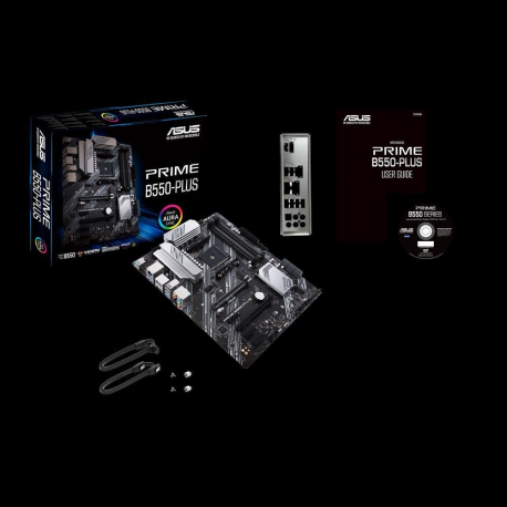 ASUS PRIME B550-PLUS - Motherboard - ATX - Socket AM4 - AMD B550 Chipset - USB-C Gen2, USB 3.2 Gen 1, USB 3.2 Gen 2 - Gigabit LAN - onboard graphics (CPU required) - HD Audio (8-channel) - 4