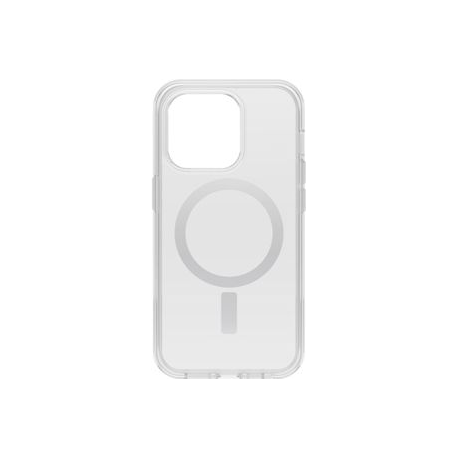 OtterBox Symmetry Series+ - Back cover for mobile phone - antimicrobial - MagSafe compatibility - polycarbonate, synthetic rubber - clear - 0
