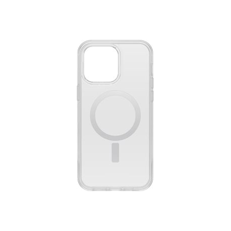 OtterBox Symmetry Series+ - Back cover for mobile phone - with MagSafe - MagSafe compatibility - polycarbonate, synthetic rubber, 50% recycled plastic - clear - sleek design - for Apple iPhone 14 Pro Max - 0
