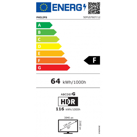 Philips 50PUS7607/12 50" (126 cm) 4K UHD LED smart TV