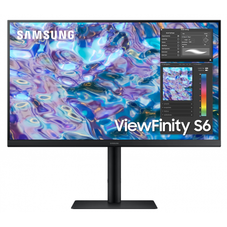 Samsung S27B610EQU - S61B Series - LED monitor - 27" - 2560 x 1440 WQHD @ 75 Hz - IPS - 300 cd/m² - 1000:1 - 5 ms - 2xHDMI, DisplayPort - black - 0