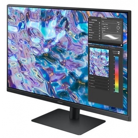 Samsung S27B610EQU - S61B Series - LED monitor - 27" - 2560 x 1440 WQHD @ 75 Hz - IPS - 300 cd/m² - 1000:1 - 5 ms - 2xHDMI, DisplayPort - black - 2