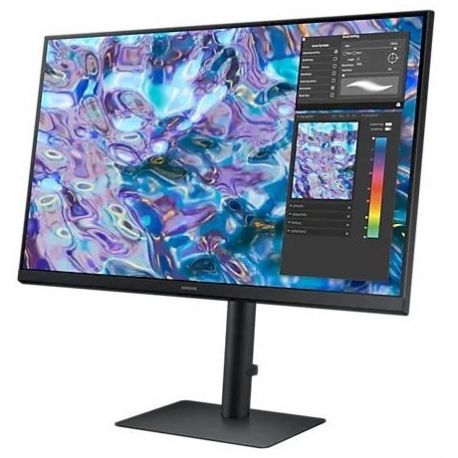 Samsung S27B610EQU - S61B Series - LED monitor - 27" - 2560 x 1440 WQHD @ 75 Hz - IPS - 300 cd/m² - 1000:1 - 5 ms - 2xHDMI, DisplayPort - black - 3
