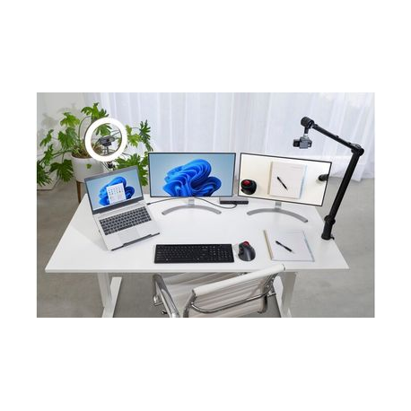Kensington A1020 - Mounting kit (C-clamp, boom arm) - articulating - for microphone / webcam / light - desk-mountable - 9