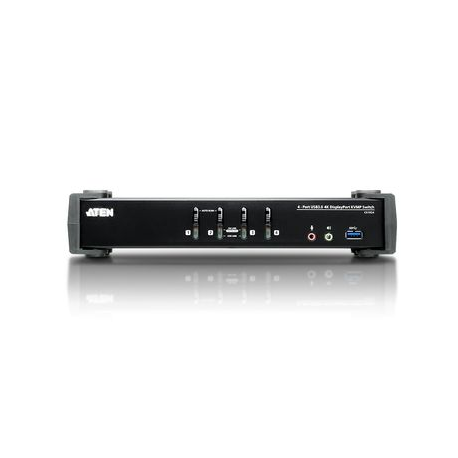 ATEN CS1924 KVMP Switch - KVM  /  audio  /  USB switch - 4 x KVM  /  audio  /  USB - 1 local user - desktop - 2