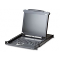 ATEN CL1000M - KVM console - PS/2, USB - France - 17" - rack-mountable - 1280 x 1024 @ 75 Hz - 250 cd/m² - 1000:1 - 5 ms - VGA - 1U