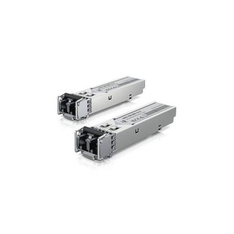 Ubiquiti UACC-OM-MM-1G-D - SFP (mini-GBIC) transceiver module - GigE - LC single-mode - up to 550 m - 850 nm (pack of 20) - 0