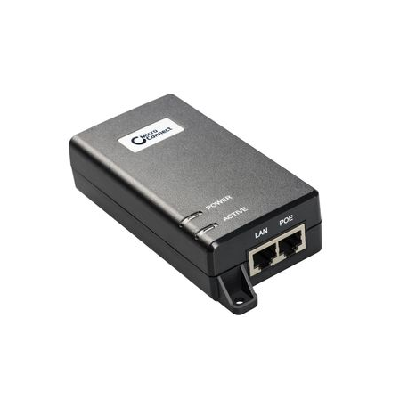 MicroConnect - PoE injector - AC 100-240 V - 30 Watt - output connectors: 1 - 0