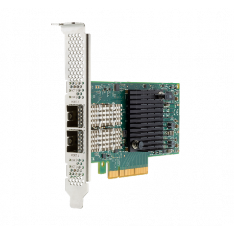 Broadcom BCM57414 - Network adapter - PCIe 3.0 x8 - Gigabit Ethernet / 10Gb Ethernet / 25Gb Ethernet SFP28 x 2 - for ProLiant DL20 Gen10, DL325 Gen10, DL360 Gen10, DL380 Gen10, ML30 Gen10, XL220n Gen10 - 0