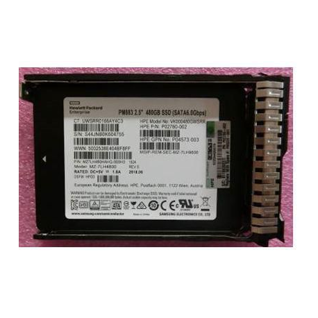 HPE Read Intensive - SSD - 480 GB - 2.5" SFF - SATA - with HPE Smart Carrier - 0