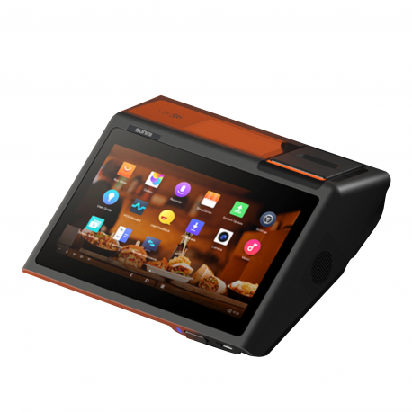 SUNMI D2 MINI - All-in-one - 1 - RAM 2 GB - flash 8 GB - NFC - WLAN: 802.11b / g / n, NFC, Bluetooth 4.2 - Android 8.1 (Oreo) - monitor: LED 10.1" 1280 x 800 (WXGA) touchscreen - black, orange - 0